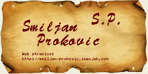 Smiljan Proković vizit kartica